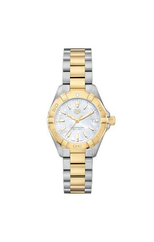 TAG Heuer Aquaracer 300M Quartz 27 Stainless Steel / Yellow Gold / MOP / Bracelet